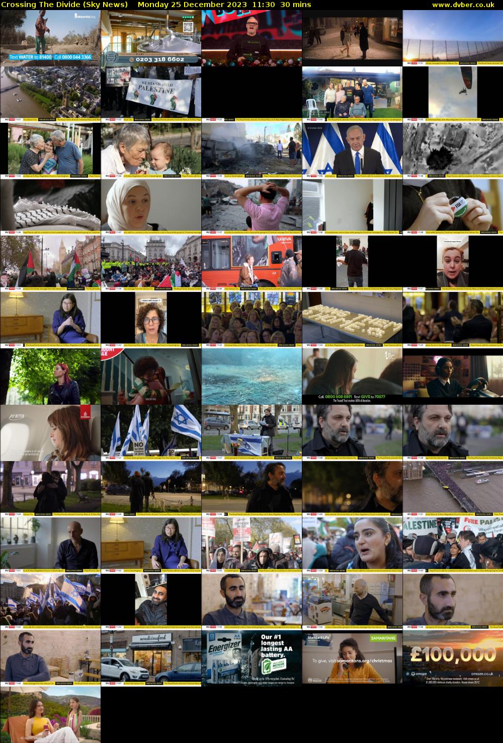 Crossing The Divide (Sky News) Monday 25 December 2023 11:30 - 12:00