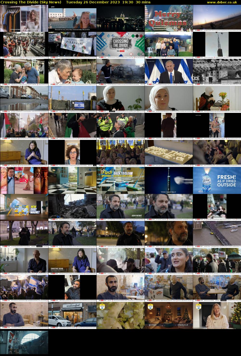 Crossing The Divide (Sky News) Tuesday 26 December 2023 19:30 - 20:00
