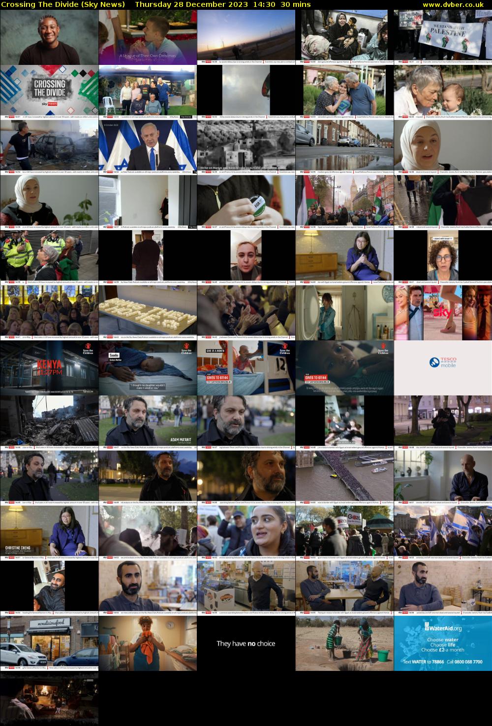 Crossing The Divide (Sky News) Thursday 28 December 2023 14:30 - 15:00
