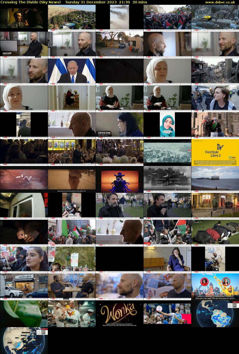 Crossing The Divide (Sky News) Sunday 31 December 2023 21:30 - 22:00