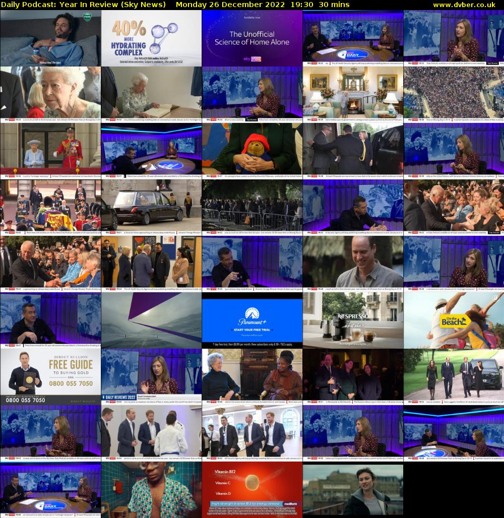 Daily Podcast: Year In Review (Sky News) Monday 26 December 2022 19:30 - 20:00