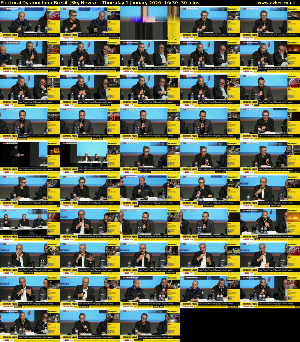 Electoral Dysfunction: Brexit (Sky News) Thursday 1 January 2026 16:30 - 17:00