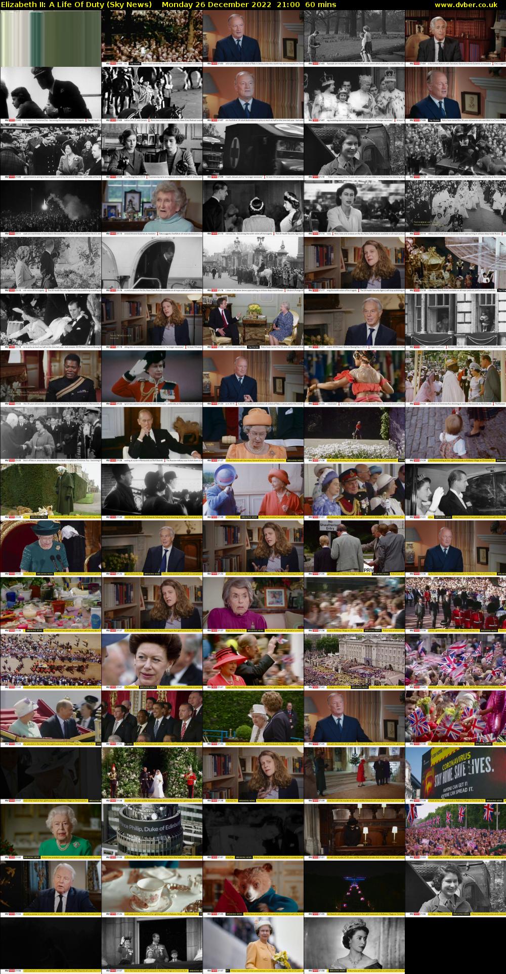 Elizabeth II: A Life Of Duty (Sky News) Monday 26 December 2022 21:00 - 22:00