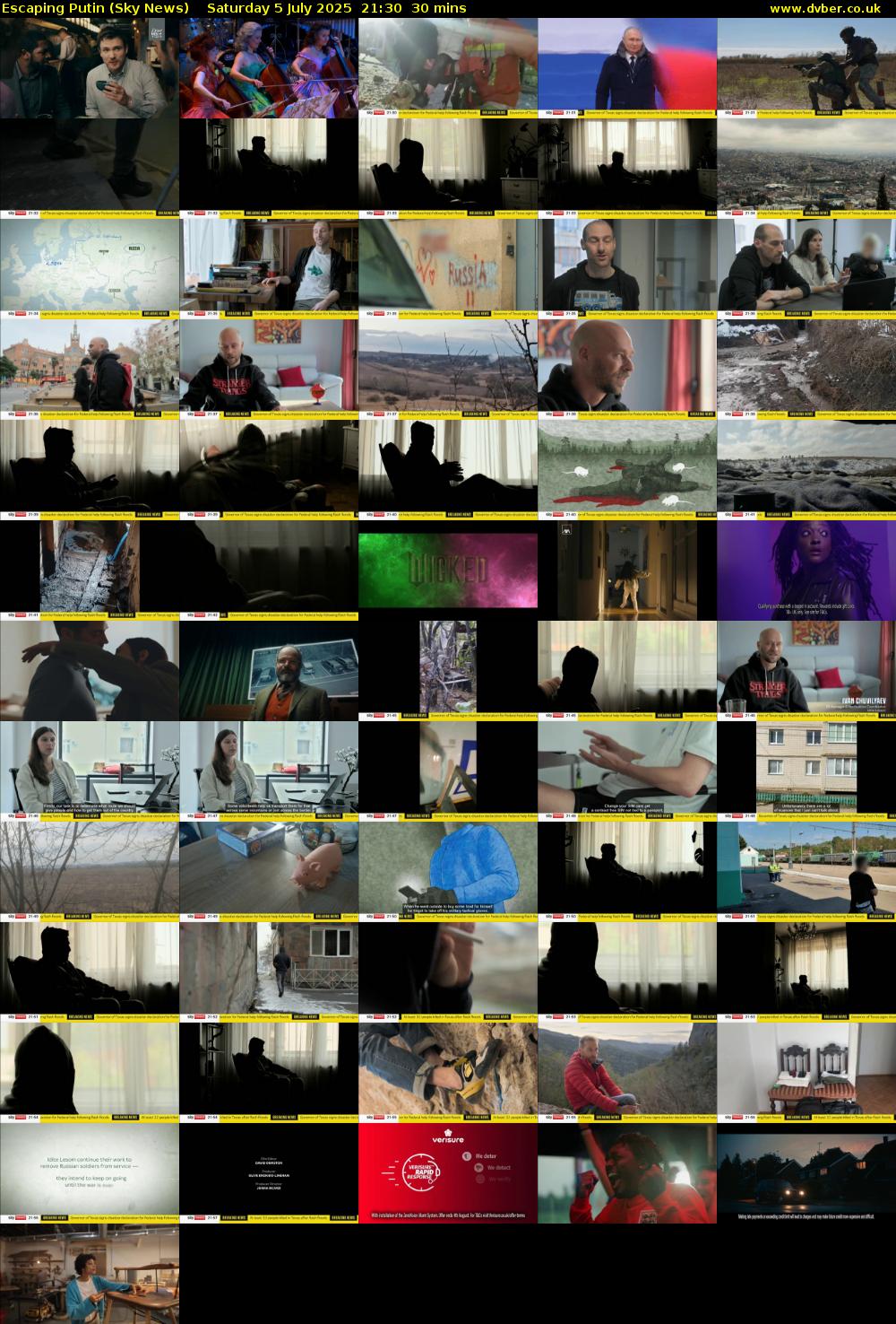 Escaping Putin (Sky News) Saturday 5 July 2025 21:30 - 22:00