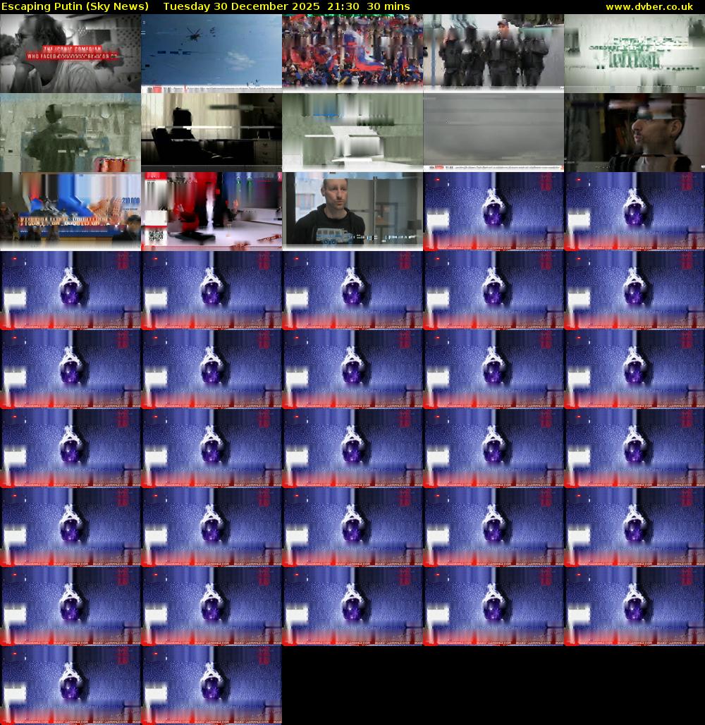 Escaping Putin (Sky News) Tuesday 30 December 2025 21:30 - 22:00