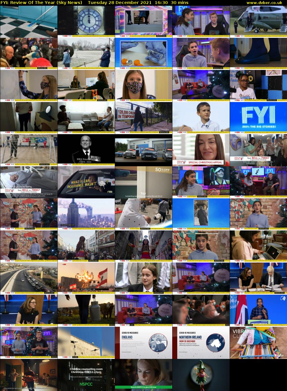 FYI: Review Of The Year (Sky News) Tuesday 28 December 2021 16:30 - 17:00