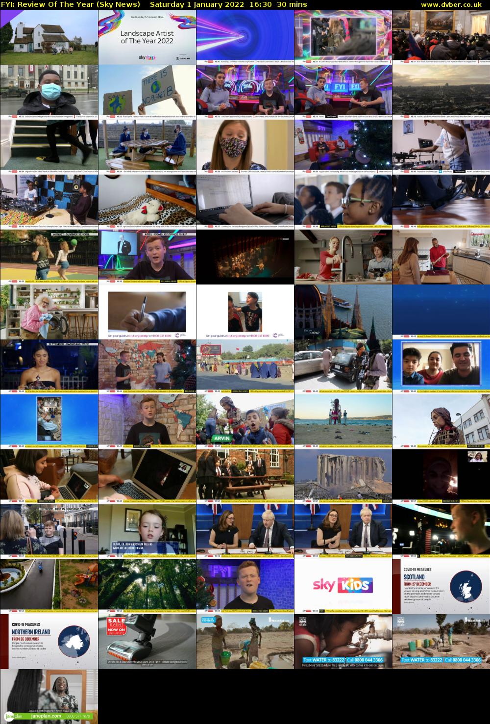 FYI: Review Of The Year (Sky News) Saturday 1 January 2022 16:30 - 17:00
