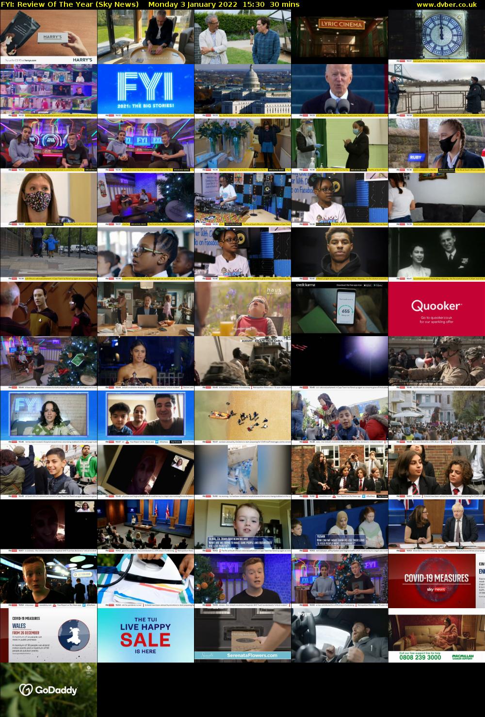 FYI: Review Of The Year (Sky News) Monday 3 January 2022 15:30 - 16:00