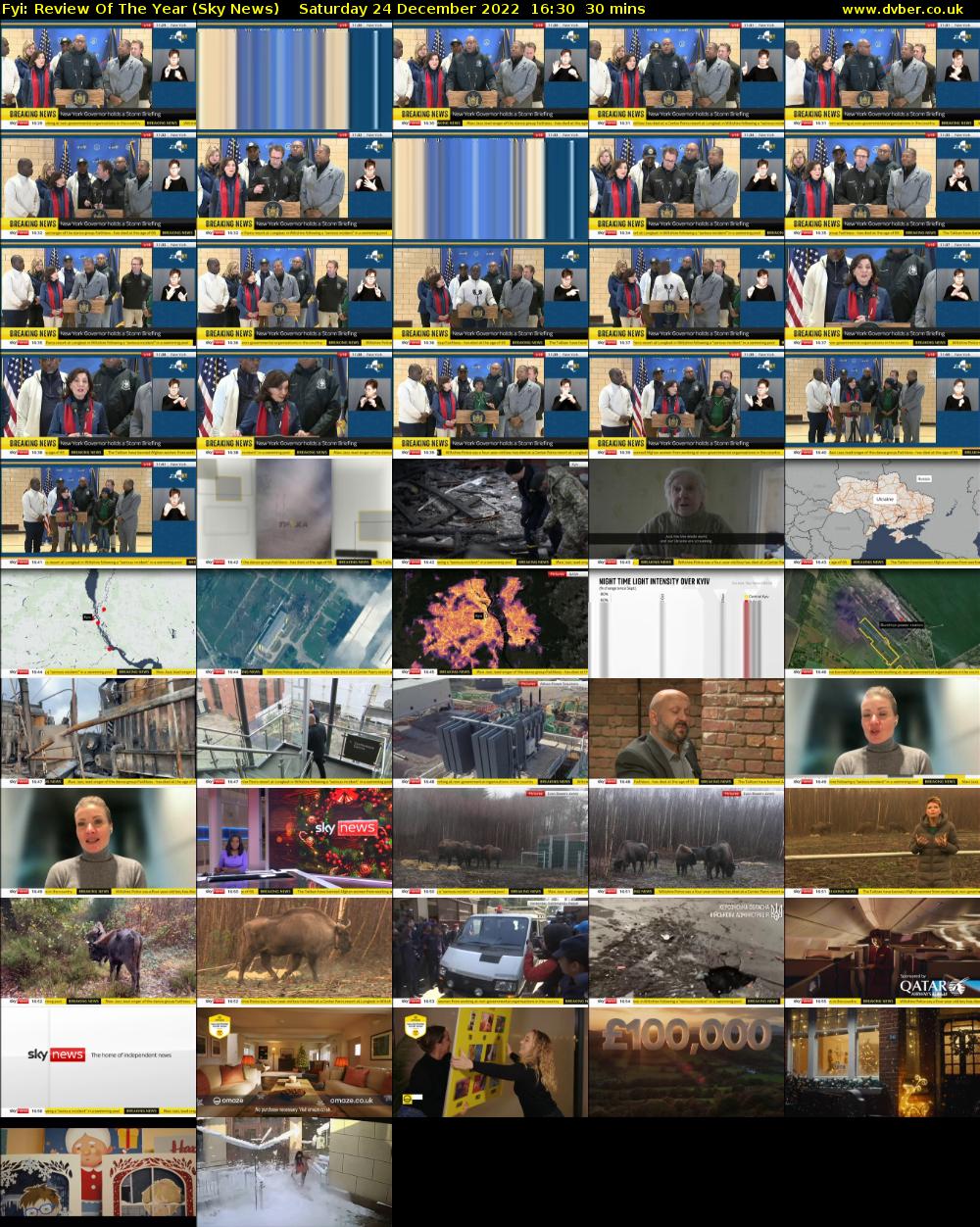 FYI: Review Of The Year (Sky News) Saturday 24 December 2022 16:30 - 17:00