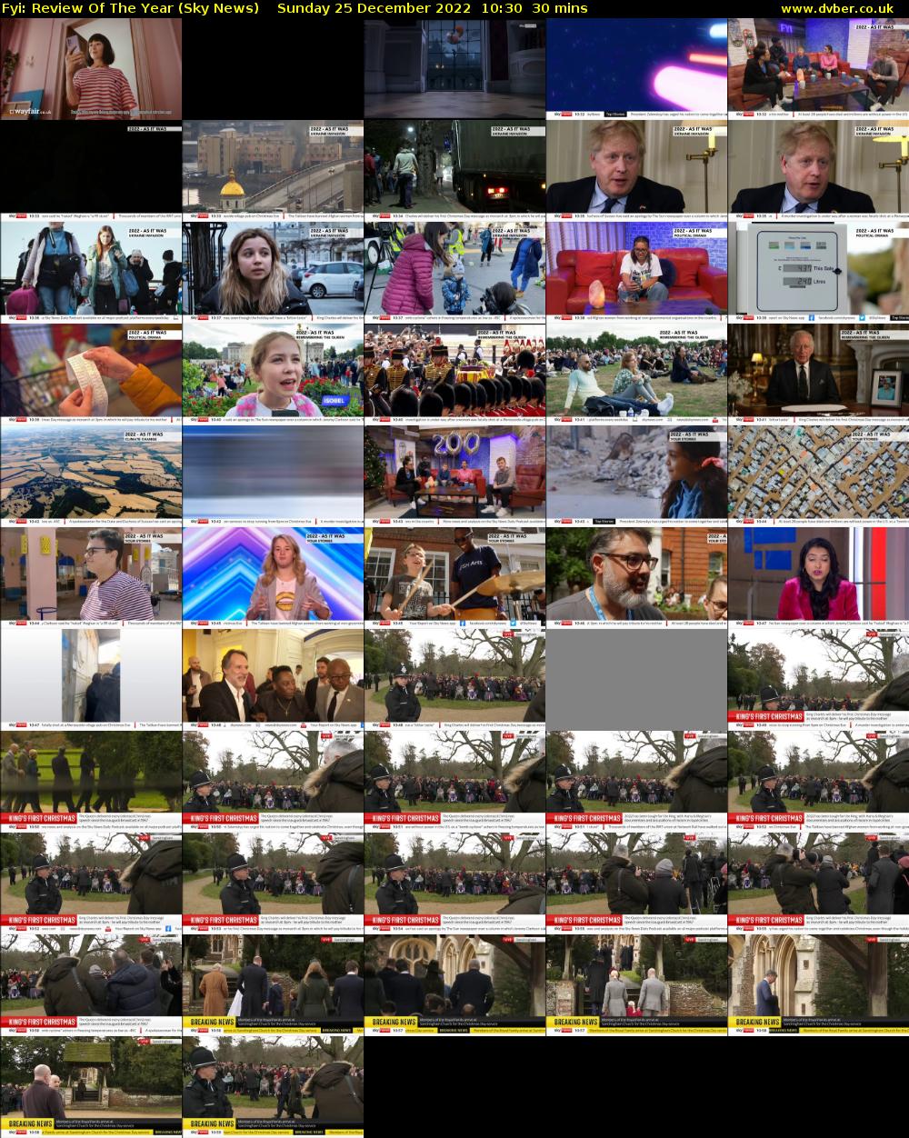 FYI: Review Of The Year (Sky News) Sunday 25 December 2022 10:30 - 11:00