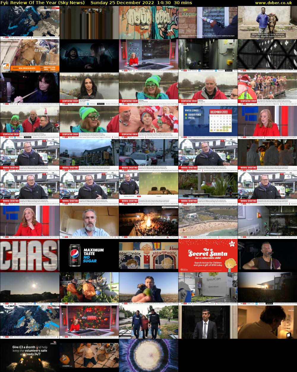 FYI: Review Of The Year (Sky News) Sunday 25 December 2022 14:30 - 15:00