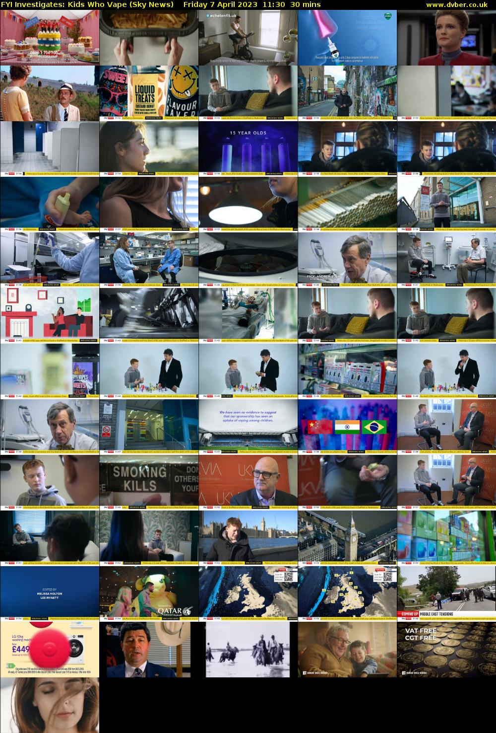 FYI Investigates: Kids Who Vape (Sky News) Friday 7 April 2023 11:30 - 12:00