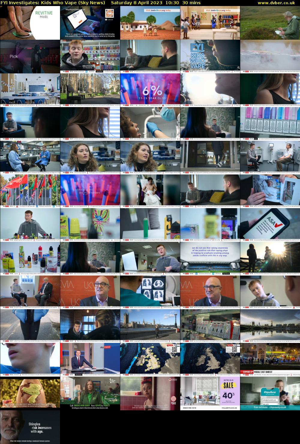 FYI Investigates: Kids Who Vape (Sky News) Saturday 8 April 2023 10:30 - 11:00