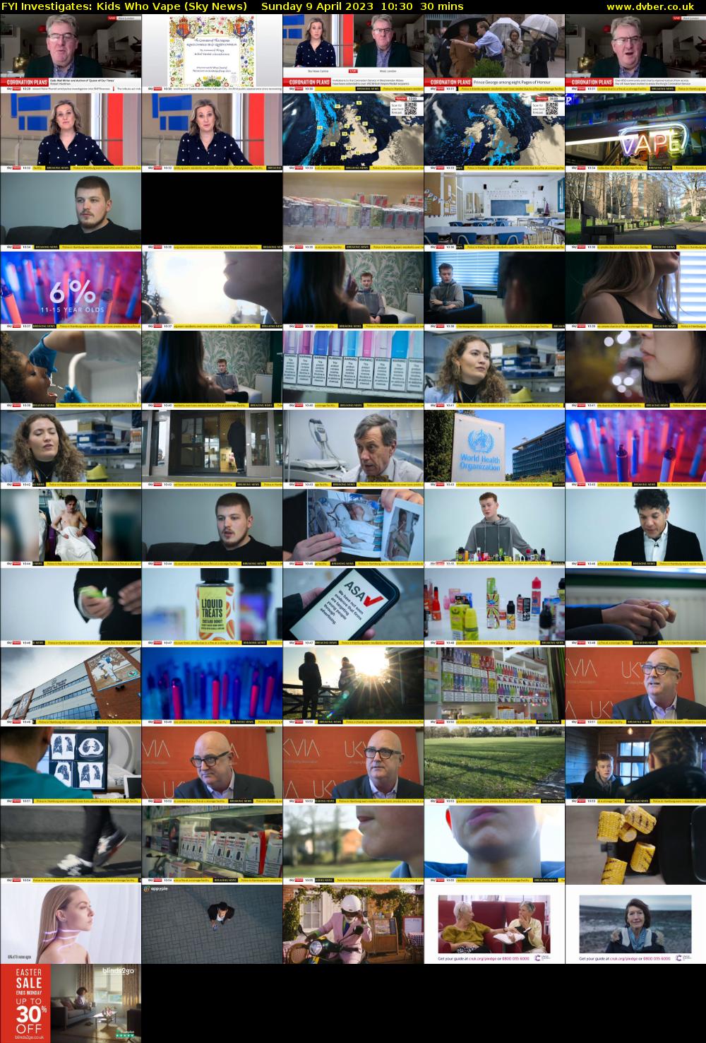 FYI Investigates: Kids Who Vape (Sky News) Sunday 9 April 2023 10:30 - 11:00
