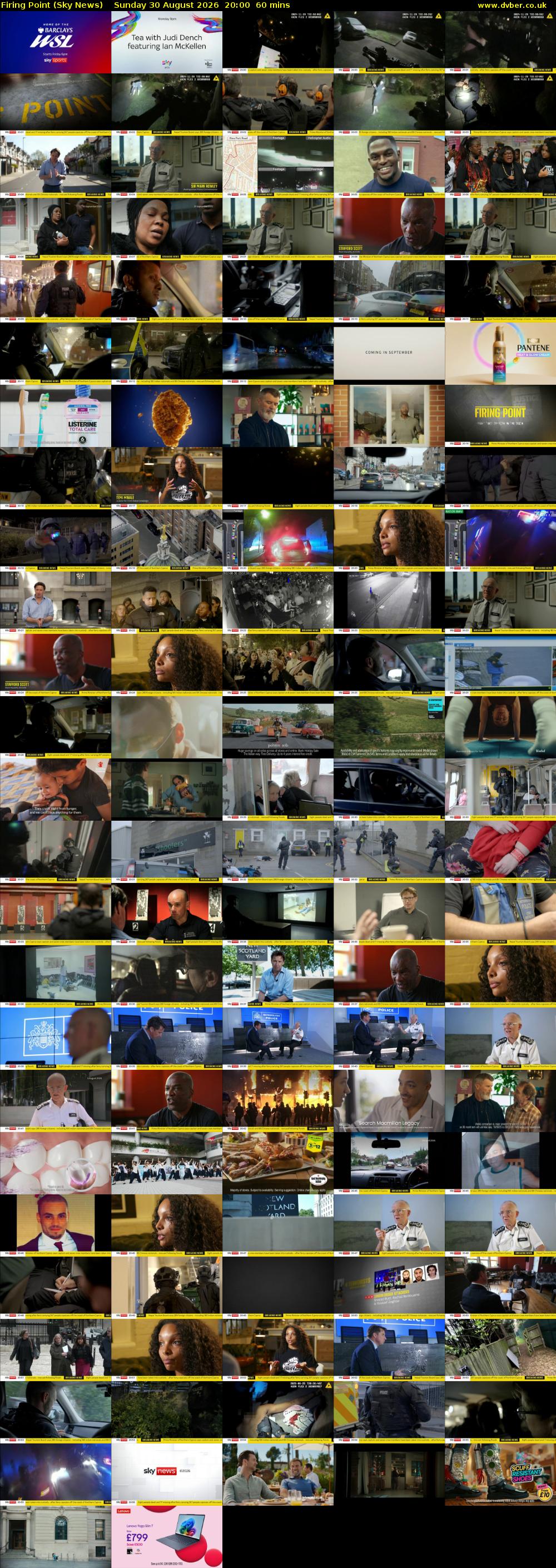 Firing Point (Sky News) Sunday 30 August 2026 20:00 - 21:00