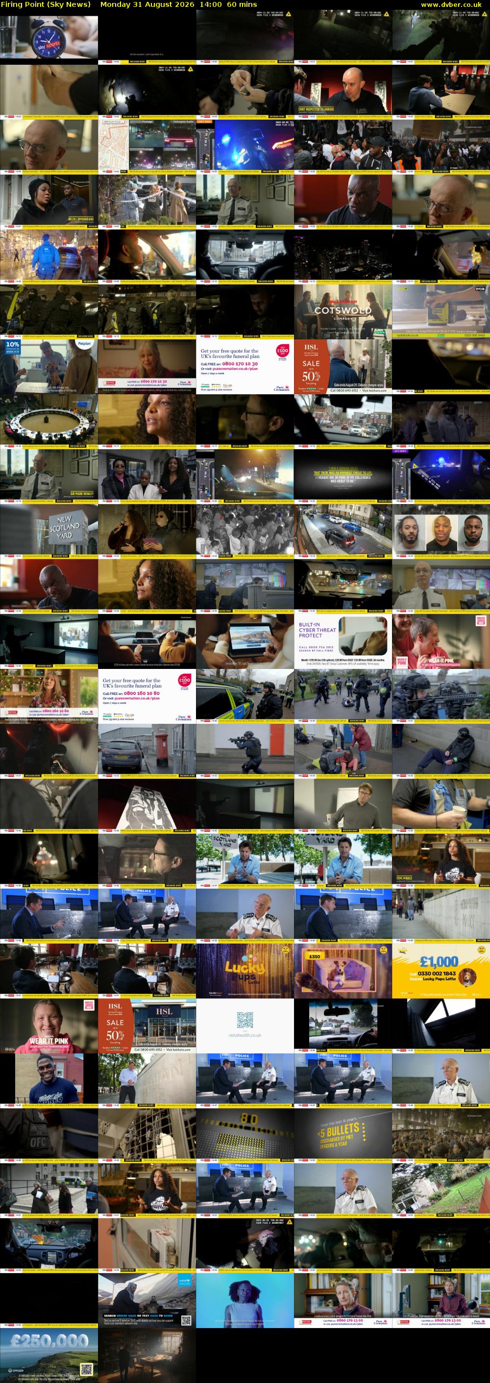 Firing Point (Sky News) Monday 31 August 2026 14:00 - 15:00