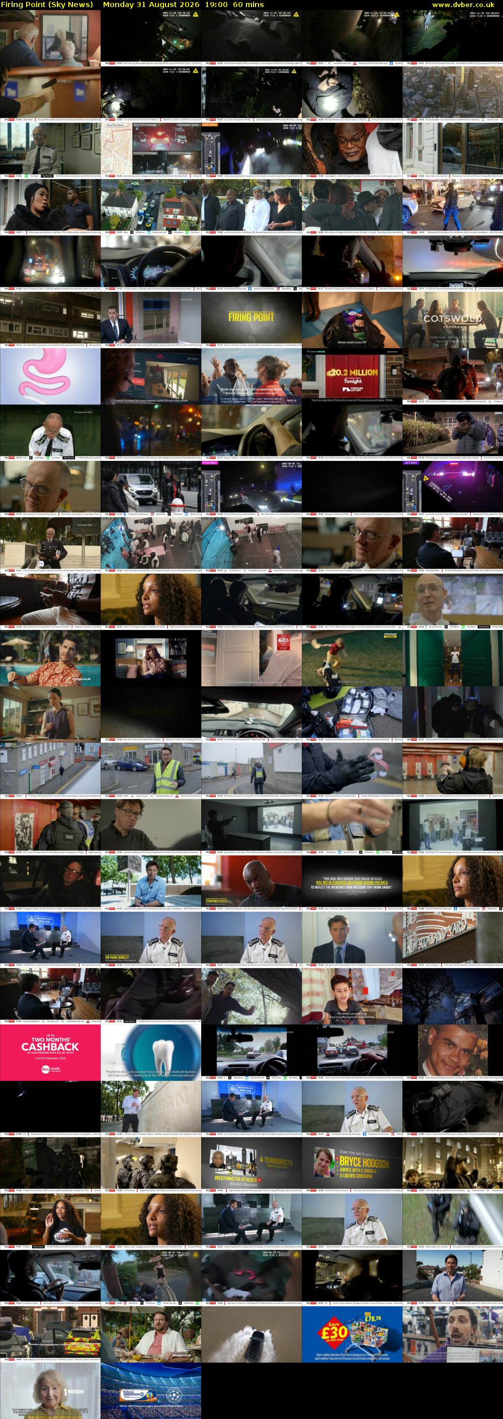 Firing Point (Sky News) Monday 31 August 2026 19:00 - 20:00