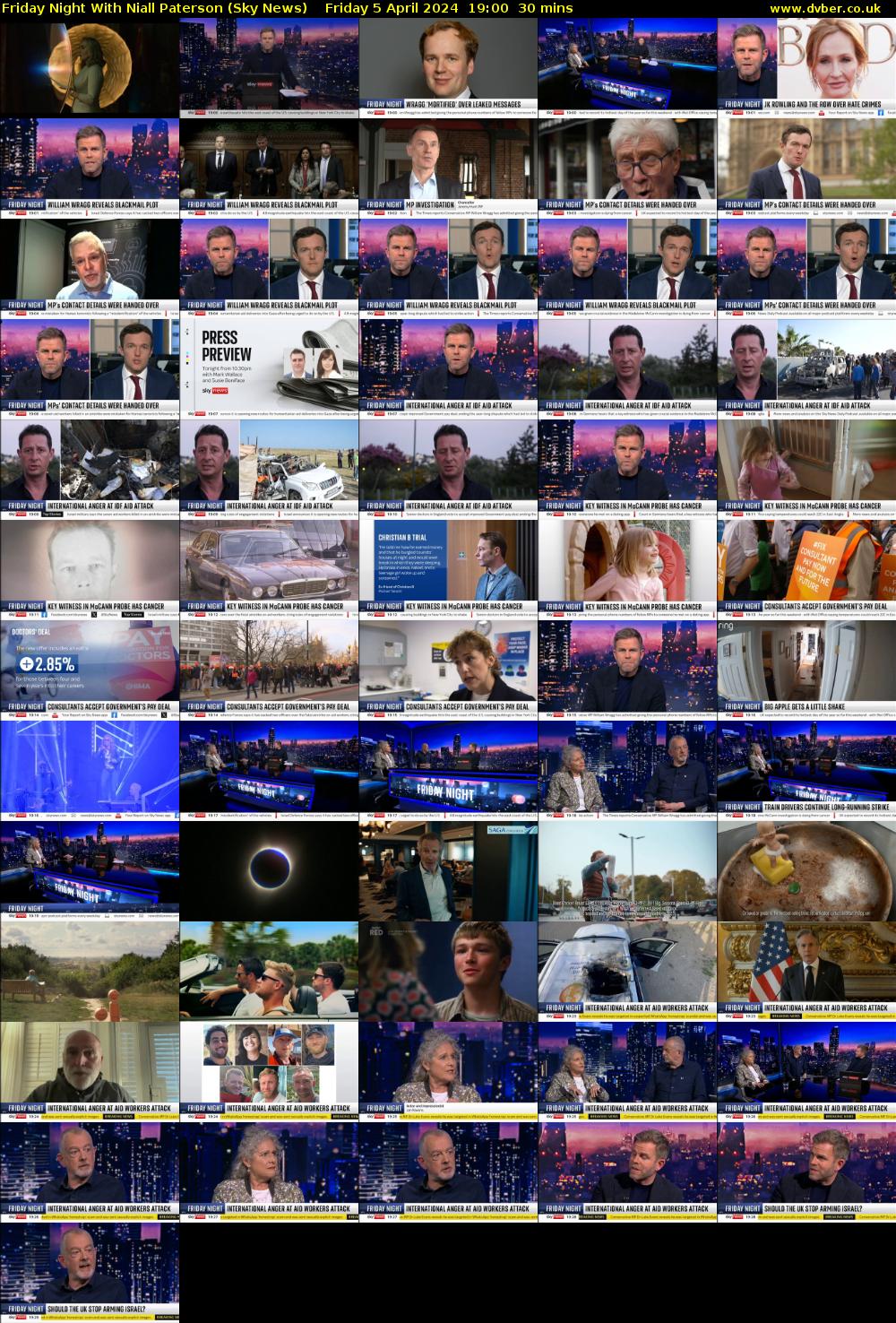 Friday Night With Niall Paterson (Sky News) Friday 5 April 2024 19:00 - 19:30