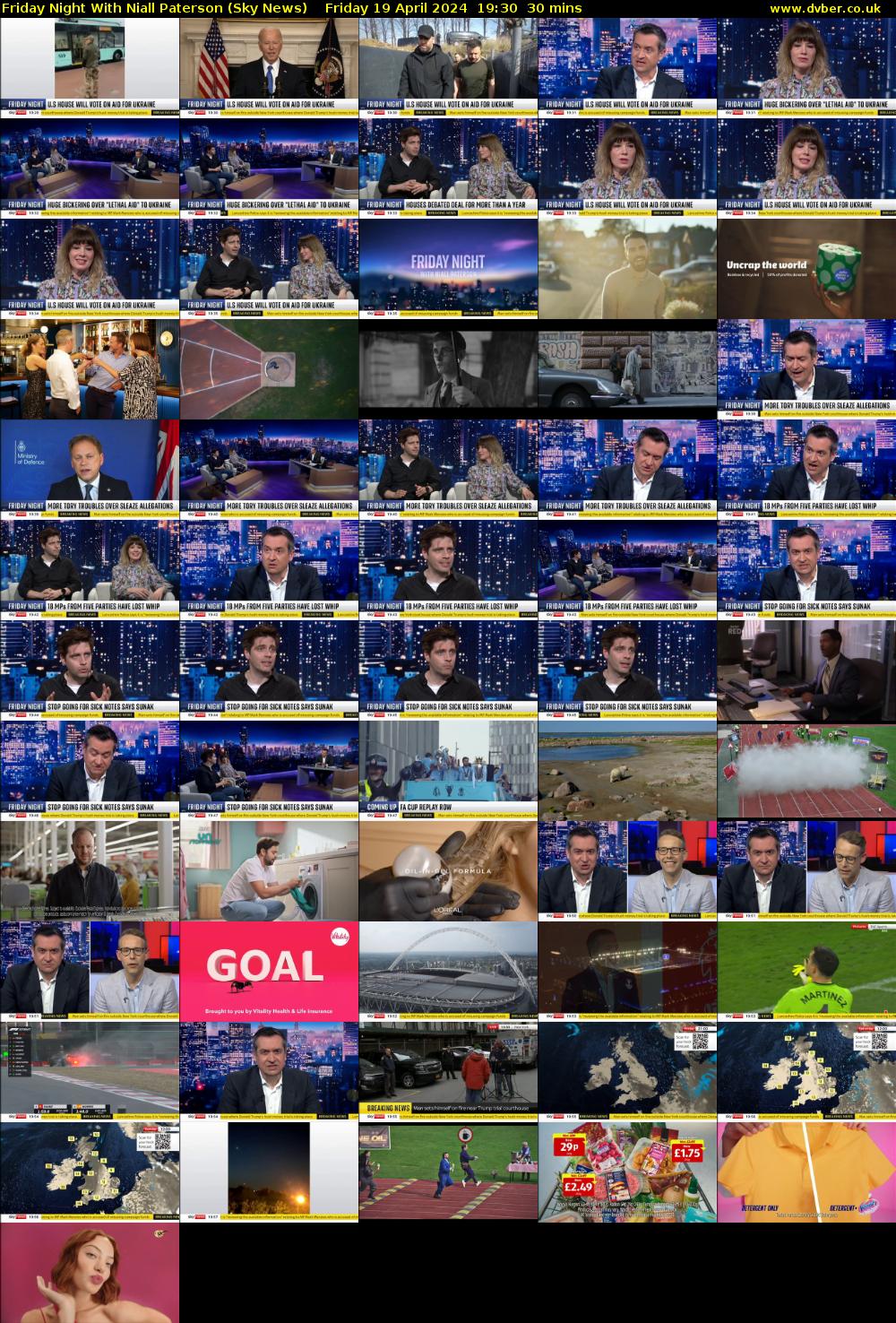 Friday Night With Niall Paterson (Sky News) Friday 19 April 2024 19:30 - 20:00