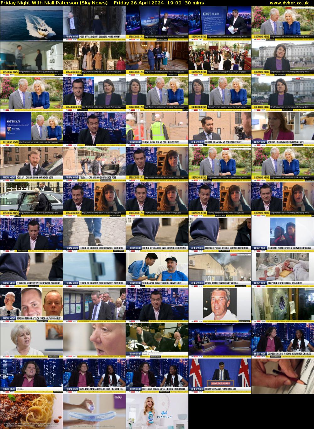 Friday Night With Niall Paterson (Sky News) Friday 26 April 2024 19:00 - 19:30