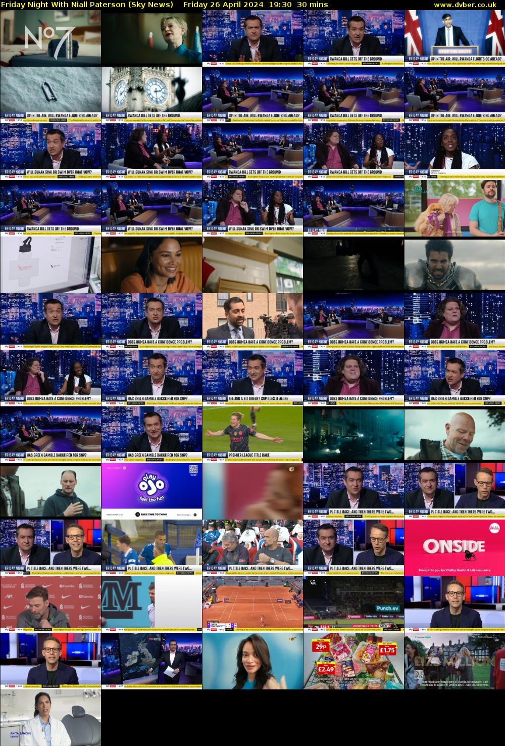 Friday Night With Niall Paterson (Sky News) Friday 26 April 2024 19:30 - 20:00