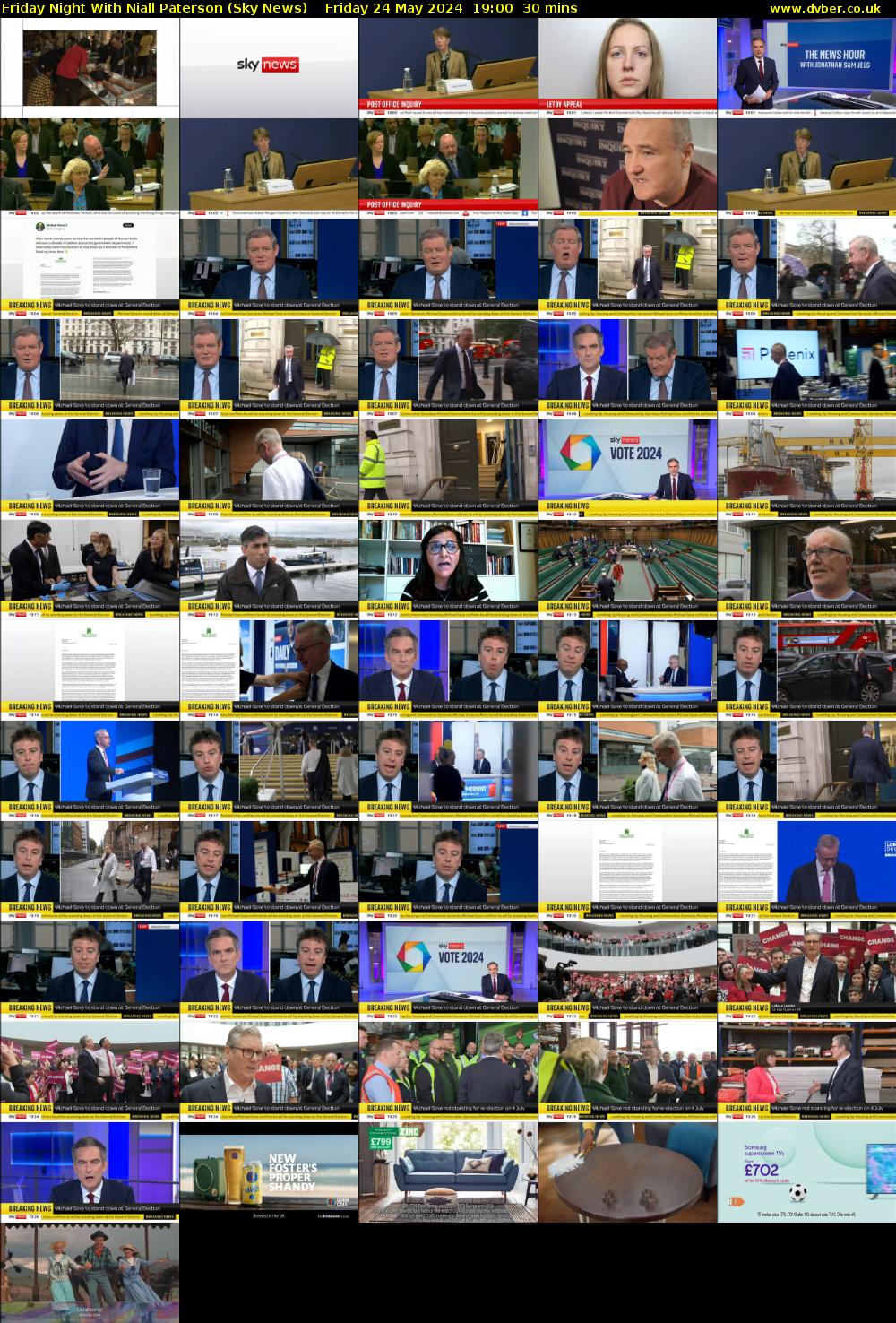 Friday Night With Niall Paterson (Sky News) Friday 24 May 2024 19:00 - 19:30