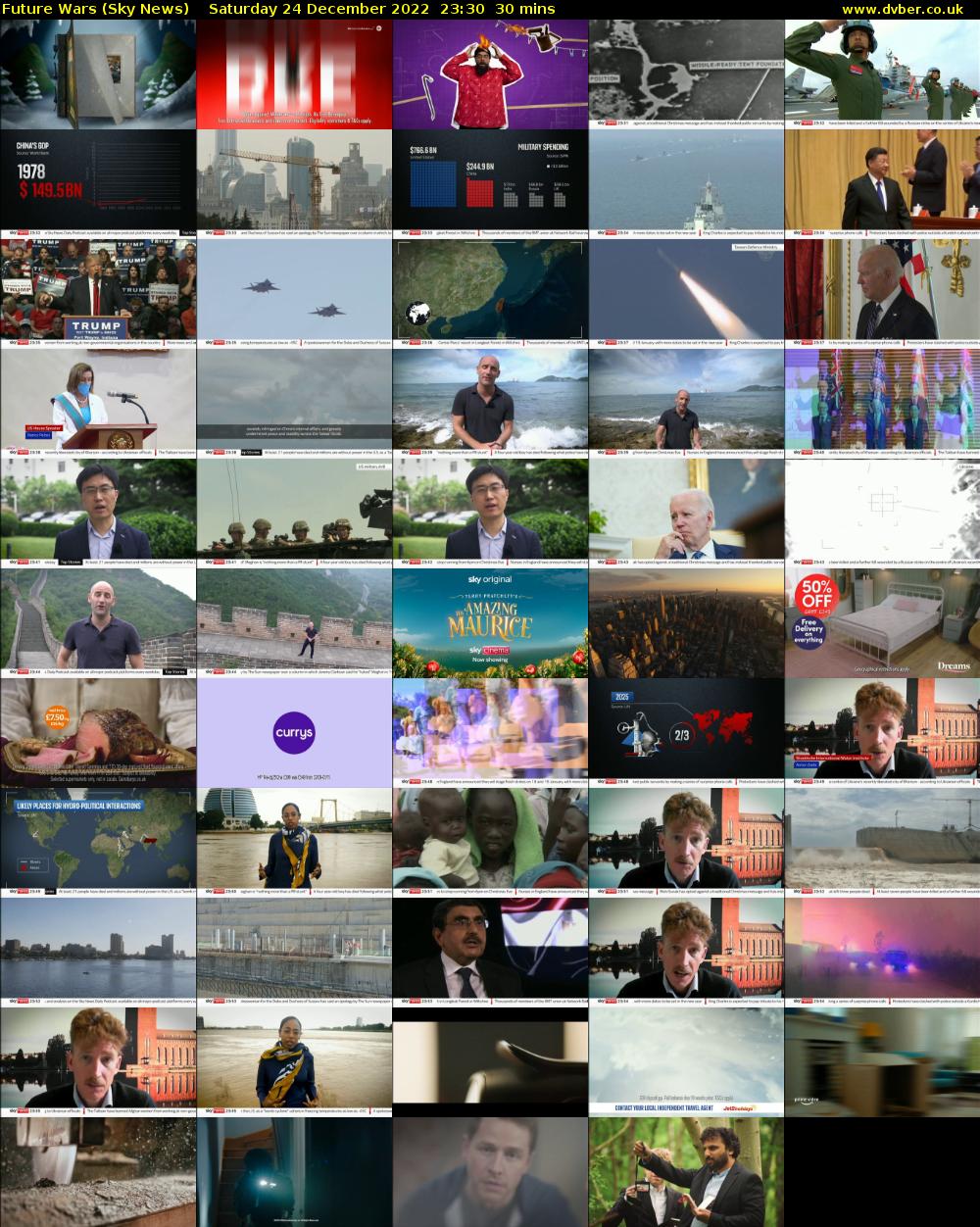 Future Wars (Sky News) Saturday 24 December 2022 23:30 - 00:00