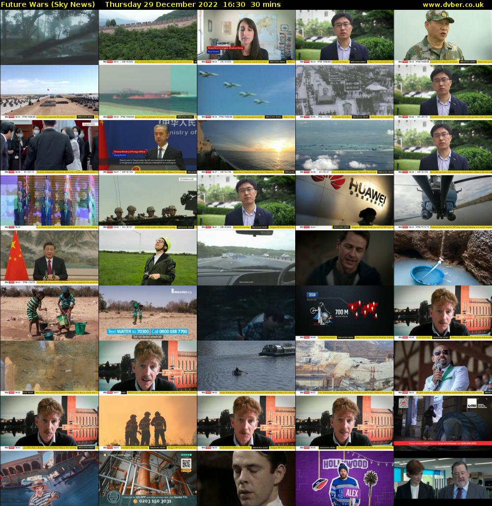 Future Wars (Sky News) Thursday 29 December 2022 16:30 - 17:00
