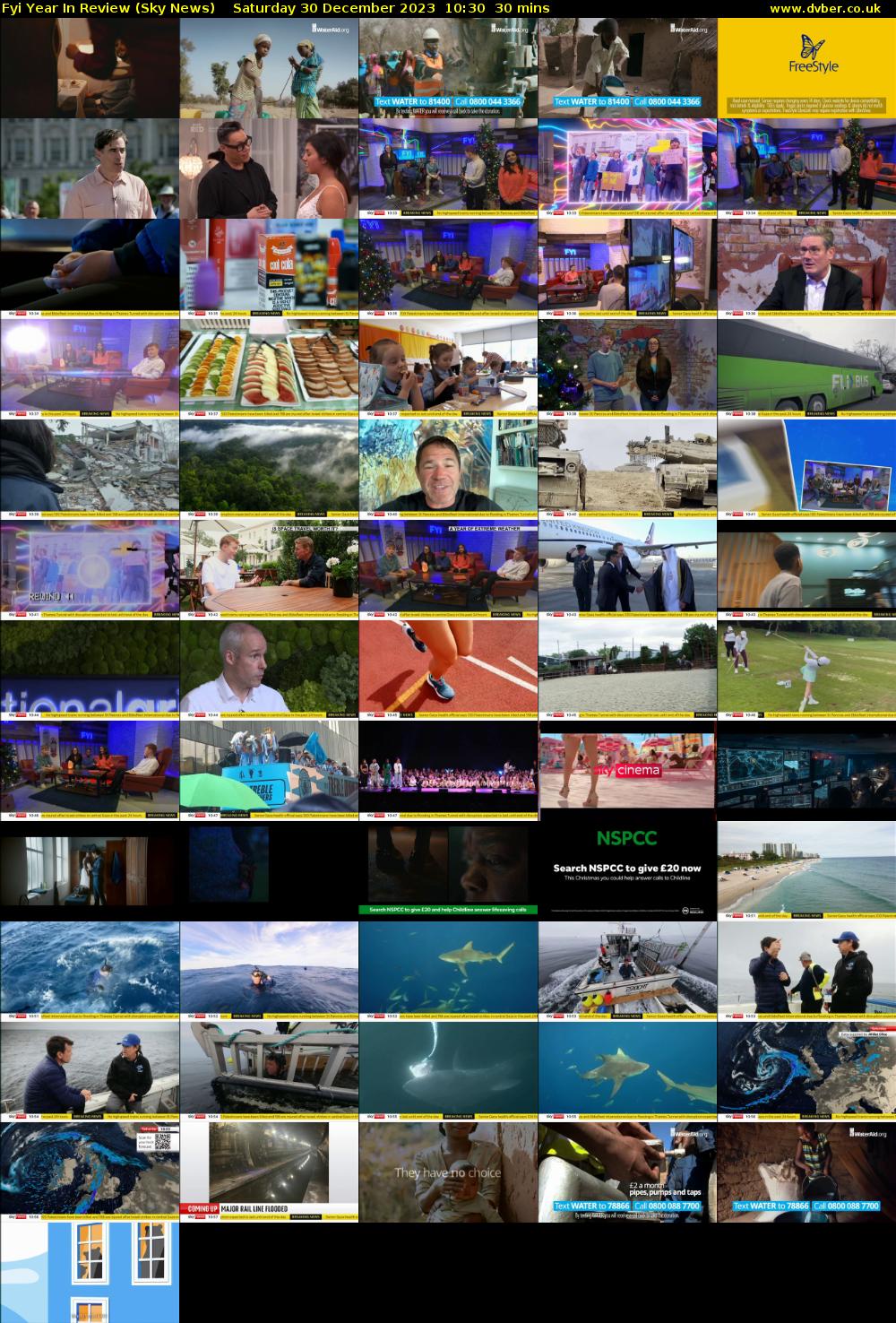 Fyi Year In Review (Sky News) Saturday 30 December 2023 10:30 - 11:00