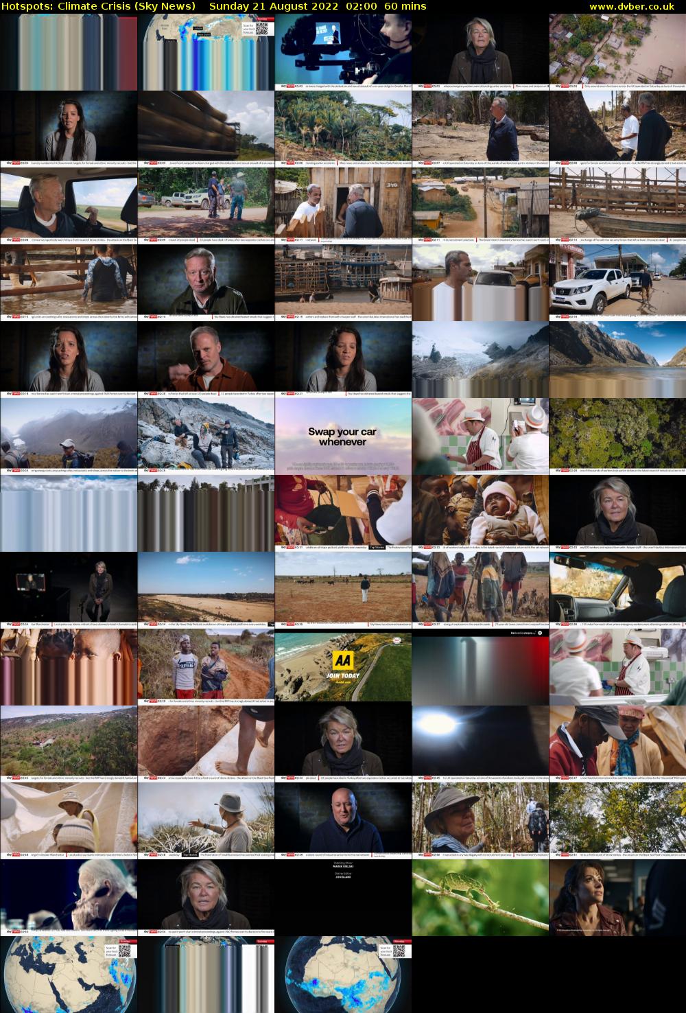 Hotspots: Climate Crisis (Sky News) Sunday 21 August 2022 02:00 - 03:00