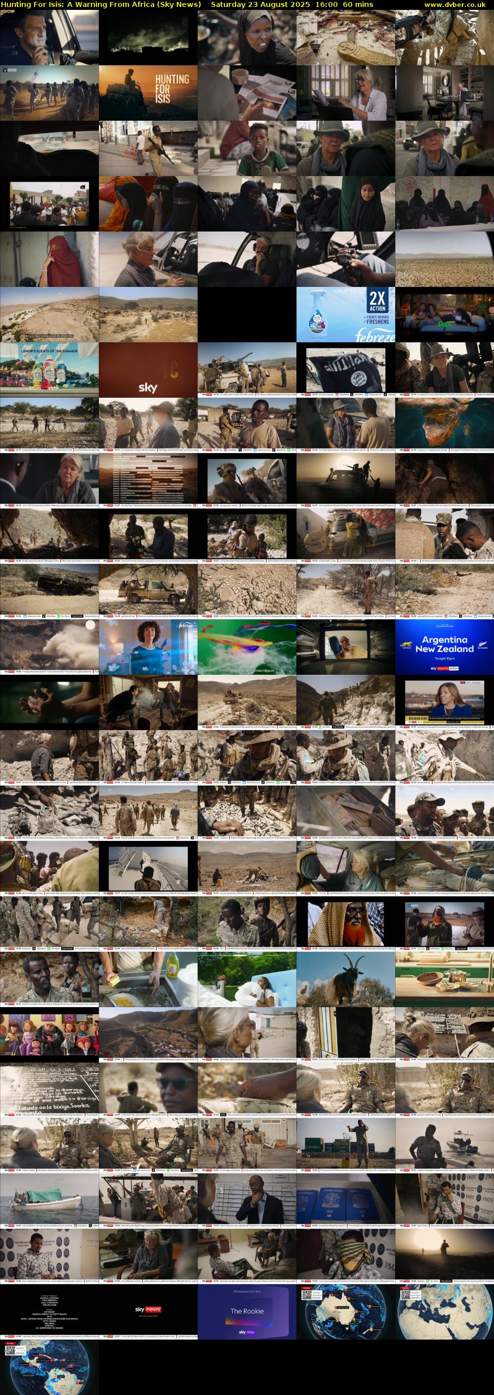 Hunting For Isis: A Warning From Africa (Sky News) Saturday 23 August 2025 16:00 - 17:00