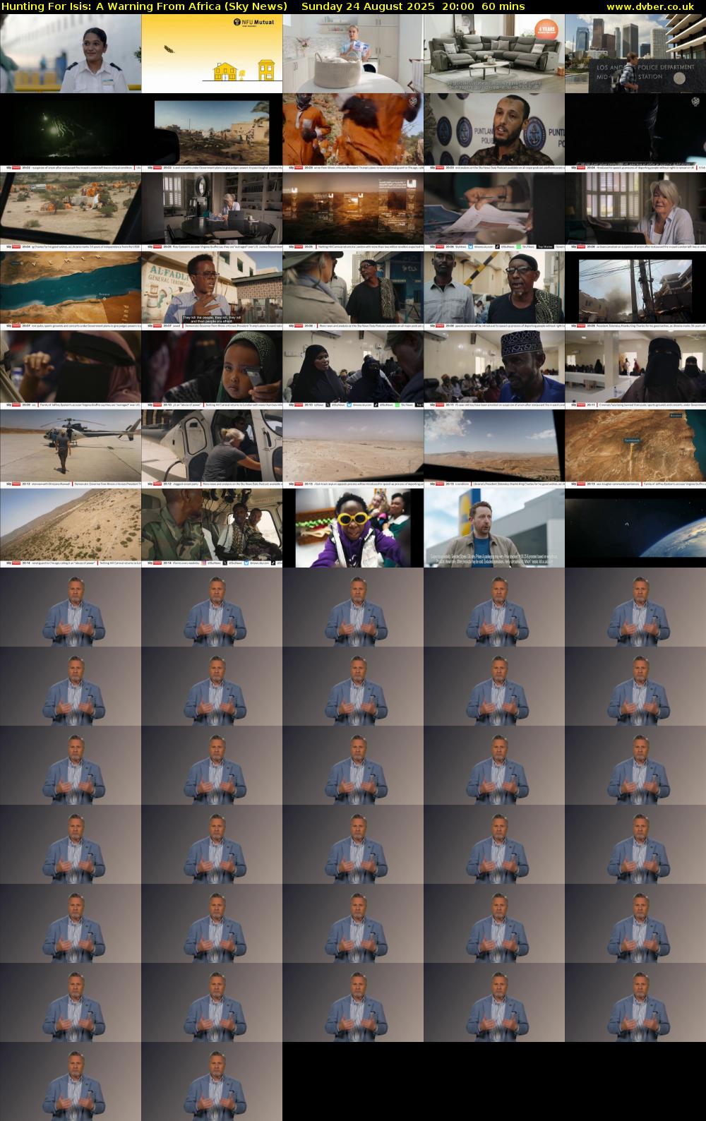 Hunting For Isis: A Warning From Africa (Sky News) Sunday 24 August 2025 20:00 - 21:00