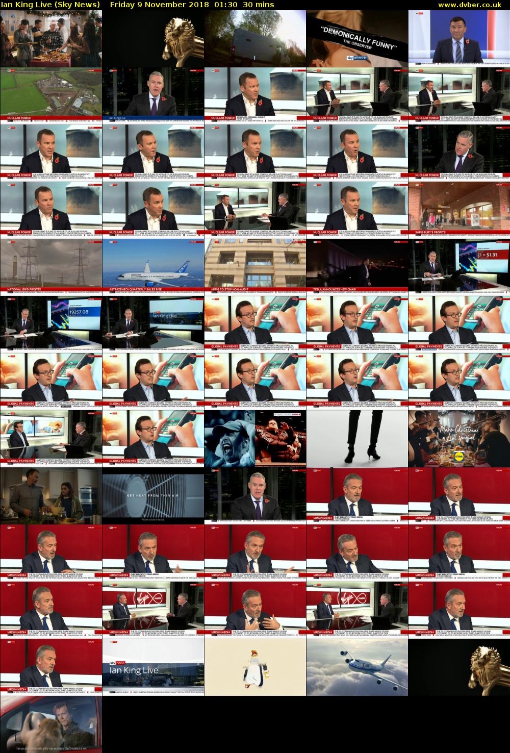 Ian King Live (Sky News) Friday 9 November 2018 01:30 - 02:00