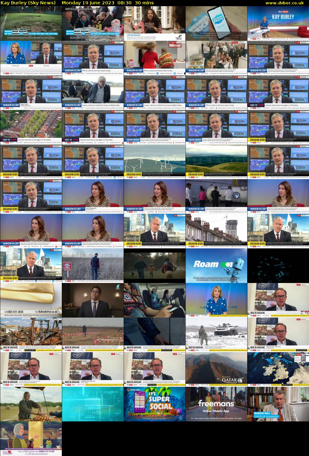 Kay Burley (Sky News) Monday 19 June 2023 08:30 - 09:00