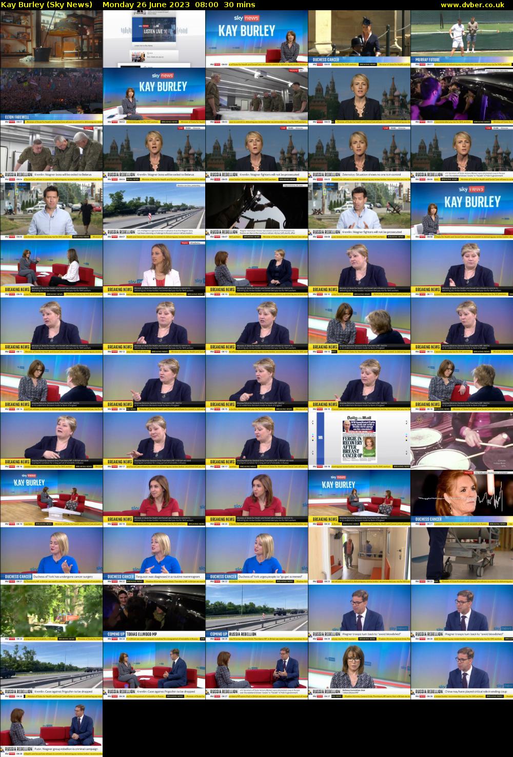 Kay Burley (Sky News) Monday 26 June 2023 08:00 - 08:30