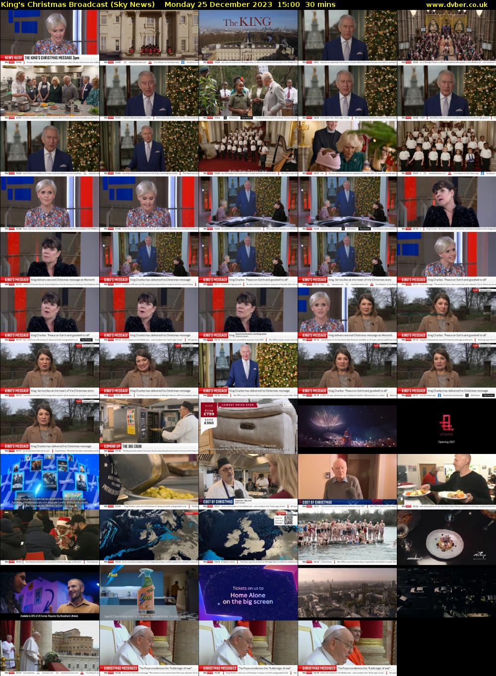 King's Christmas Broadcast (Sky News) Monday 25 December 2023 15:00 - 15:30