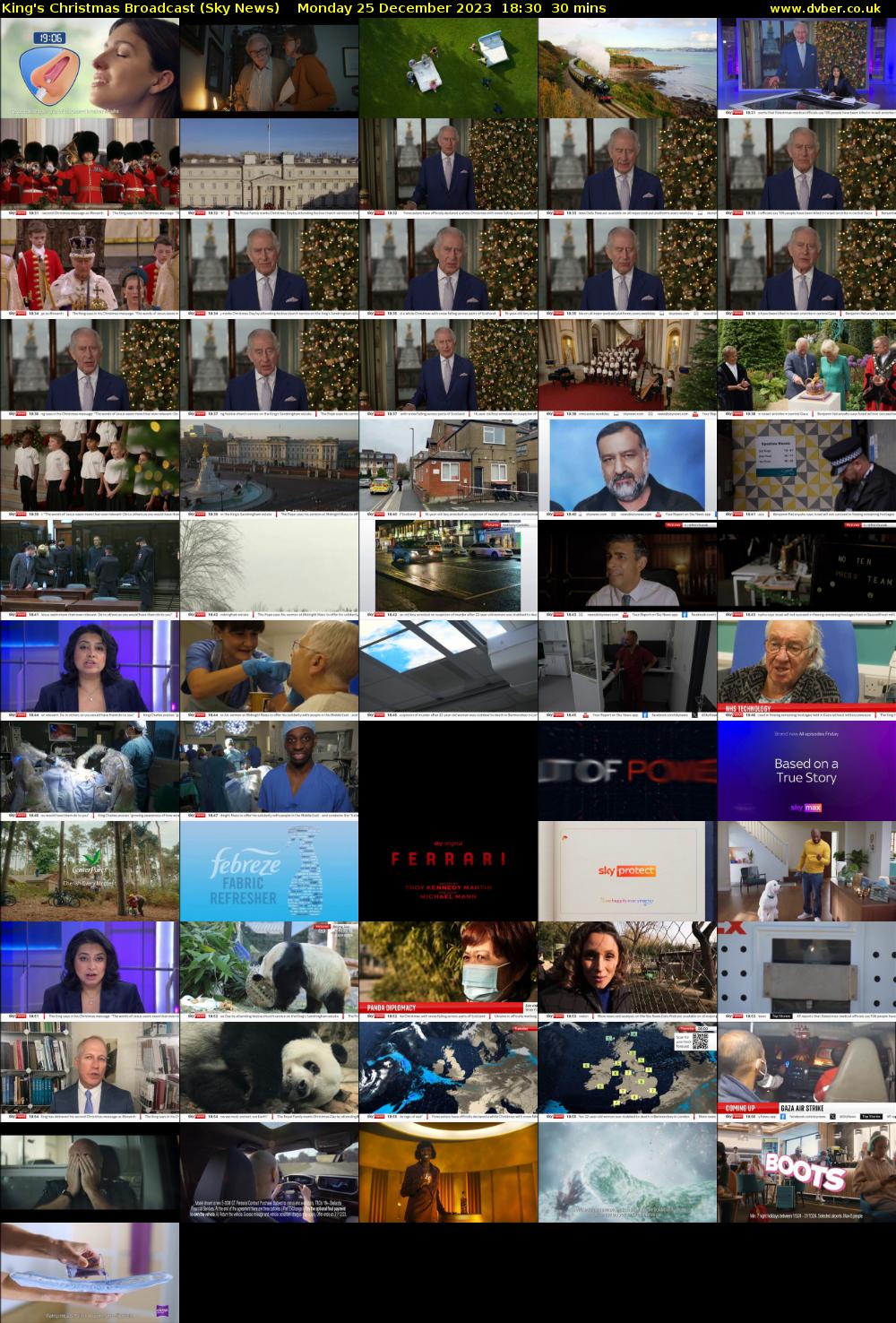 King's Christmas Broadcast (Sky News) Monday 25 December 2023 18:30 - 19:00