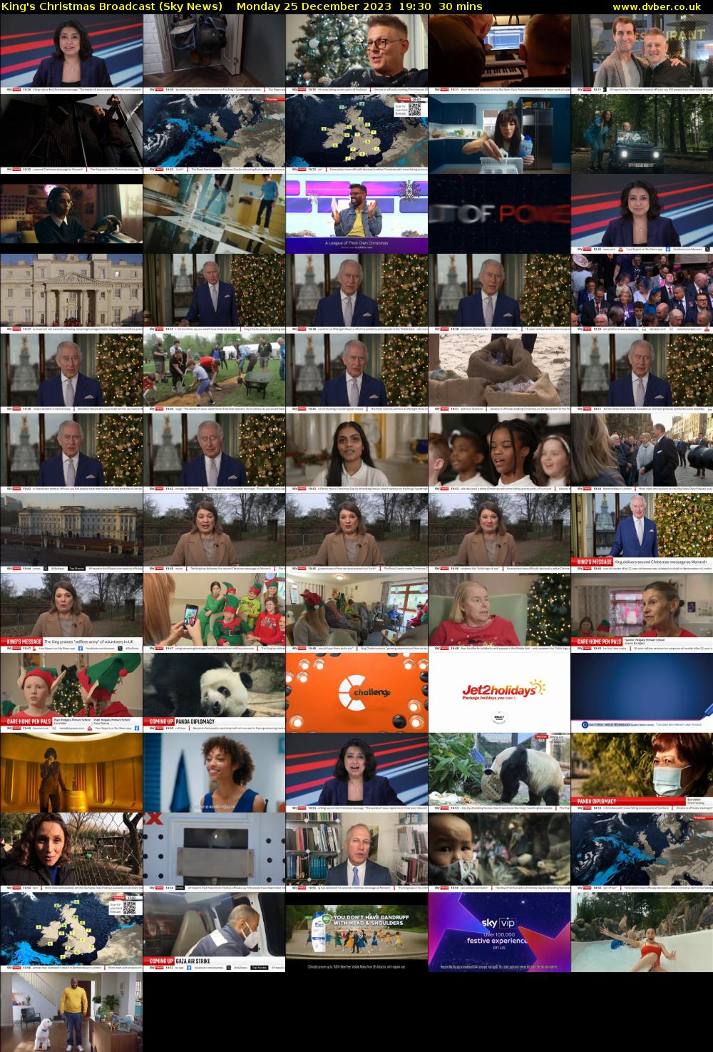 King's Christmas Broadcast (Sky News) Monday 25 December 2023 19:30 - 20:00