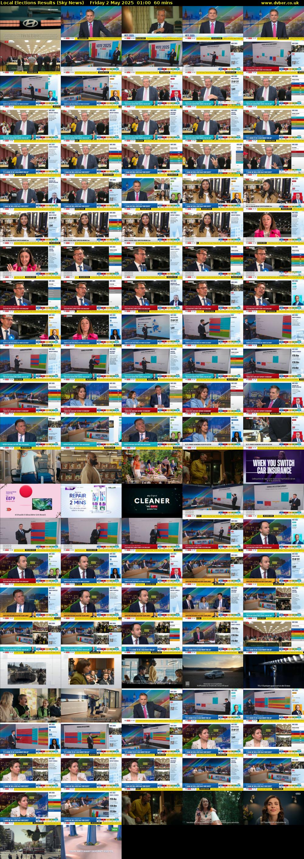 Local Elections Results (Sky News) Friday 2 May 2025 01:00 - 02:00