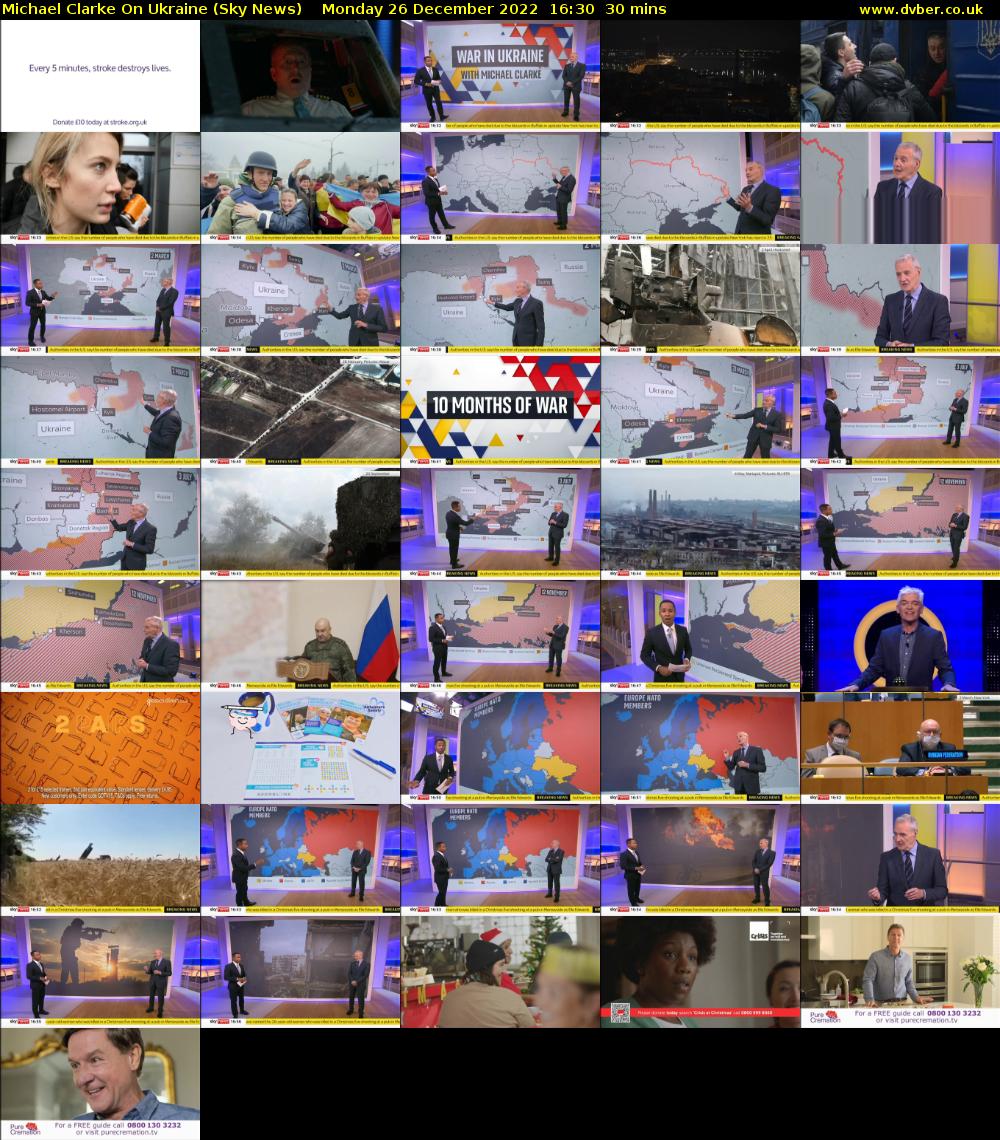 Michael Clarke On Ukraine (Sky News) Monday 26 December 2022 16:30 - 17:00