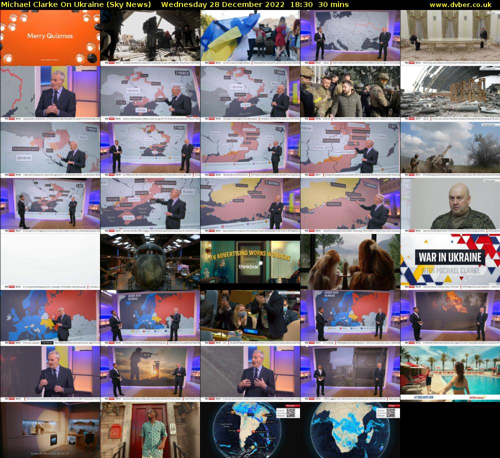 Michael Clarke On Ukraine (Sky News) Wednesday 28 December 2022 18:30 - 19:00