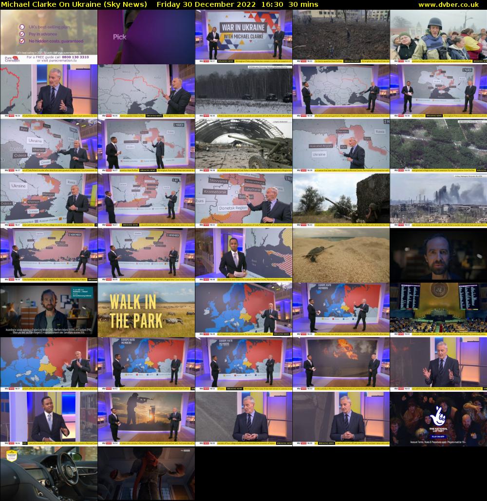 Michael Clarke On Ukraine (Sky News) Friday 30 December 2022 16:30 - 17:00