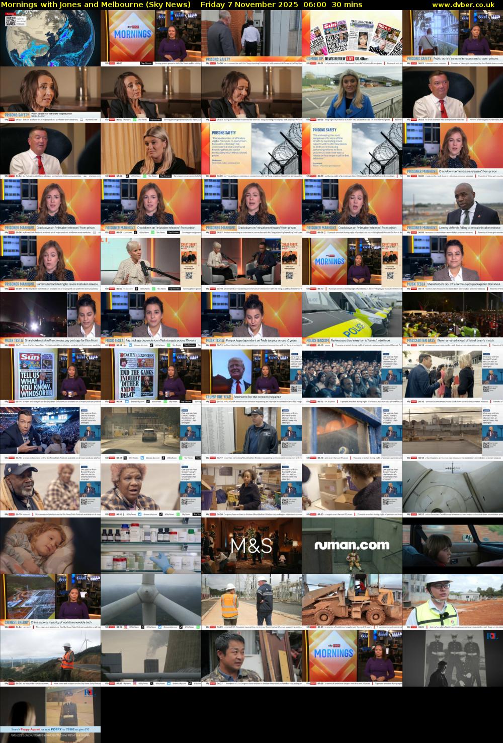 Mornings with Jones and Melbourne (Sky News) Friday 7 November 2025 06:00 - 06:30