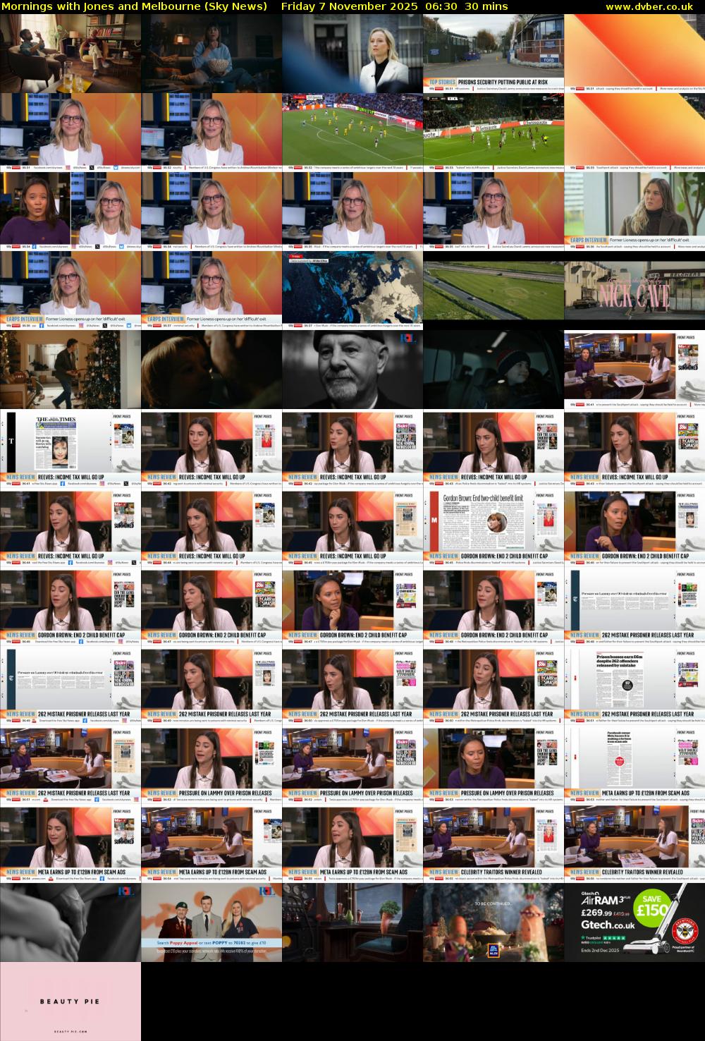 Mornings with Jones and Melbourne (Sky News) Friday 7 November 2025 06:30 - 07:00