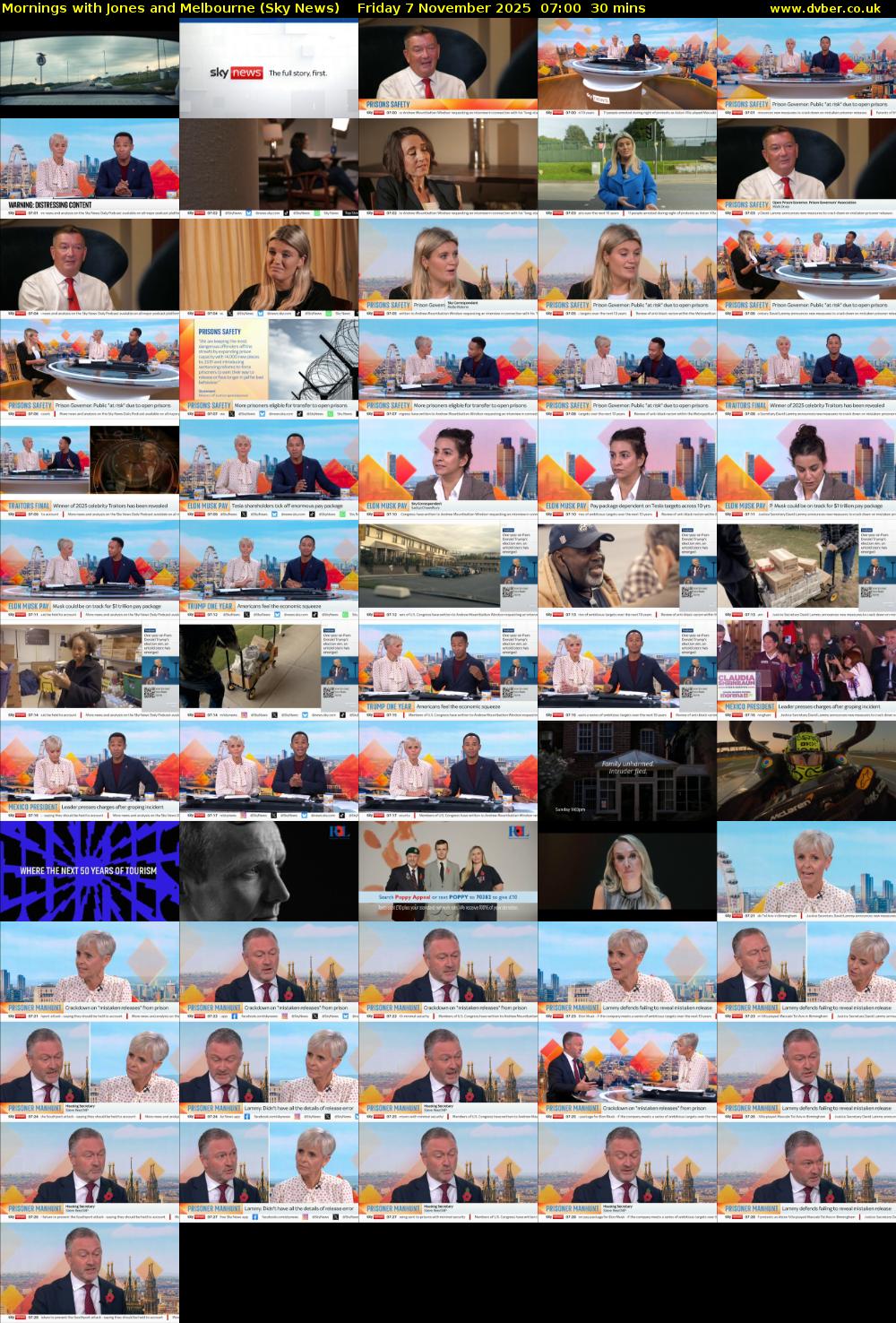 Mornings with Jones and Melbourne (Sky News) Friday 7 November 2025 07:00 - 07:30