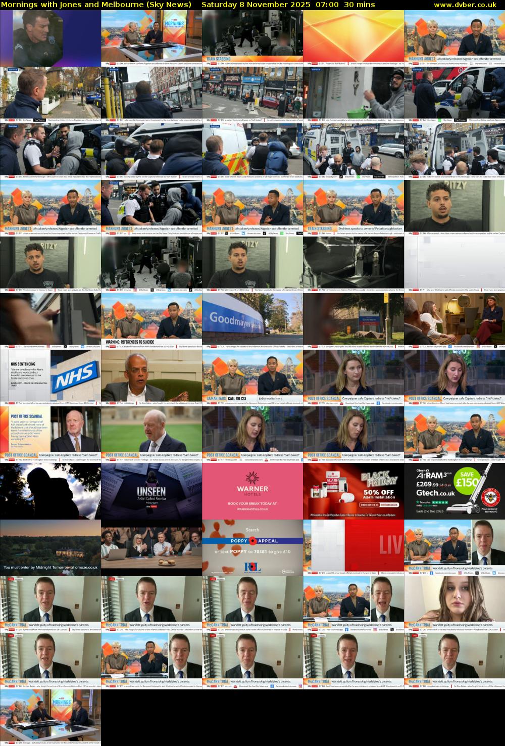 Mornings with Jones and Melbourne (Sky News) Saturday 8 November 2025 07:00 - 07:30