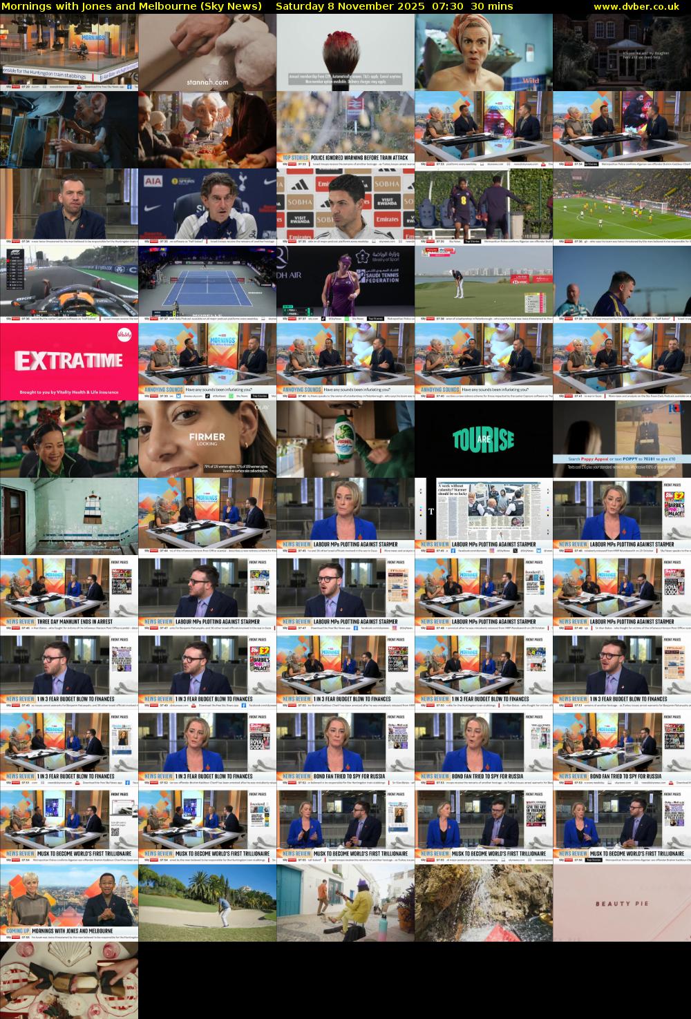 Mornings with Jones and Melbourne (Sky News) Saturday 8 November 2025 07:30 - 08:00