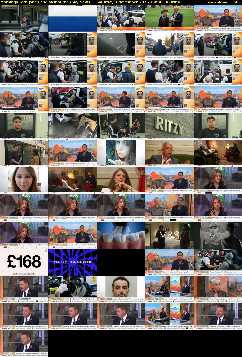 Mornings with Jones and Melbourne (Sky News) Saturday 8 November 2025 09:00 - 09:30