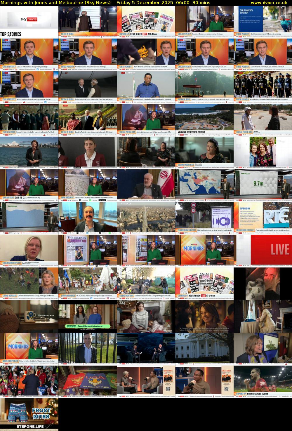 Mornings with Jones and Melbourne (Sky News) Friday 5 December 2025 06:00 - 06:30