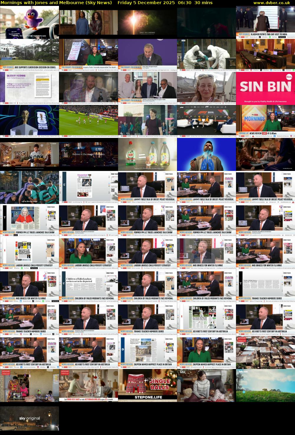 Mornings with Jones and Melbourne (Sky News) Friday 5 December 2025 06:30 - 07:00